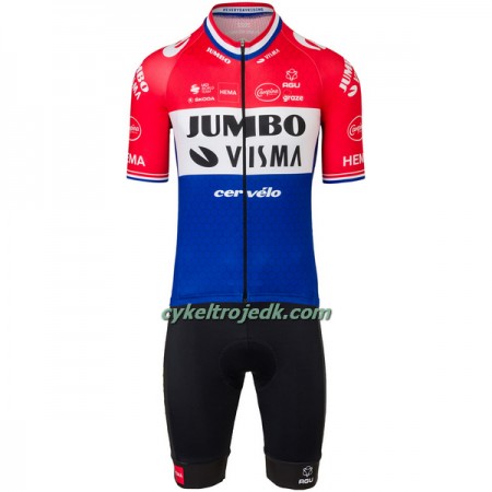 Cykeltøj + Cykelshorts 2022 Jumbo-Visma Hollandsk Mesterskab